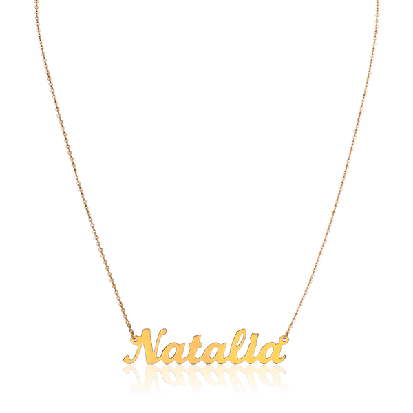 Колье из золота 585 пробы Natalia 034225 детальное изображение ювелирного изделия Именные золотые колье Колье из золота 585 пробы Natalia 034225 детальное изображение ювелирного изделия Именные золотые колье