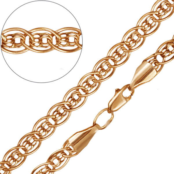 Золотой браслет Нонна/бисмарк 36600 детальное изображение ювелирного изделия Золотой браслет Нонна/бисмарк