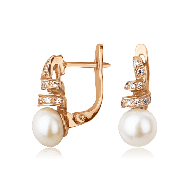 Золотые серьги с жемчугом 512232 детальное изображение ювелирного изделия Золотые серьги с жемчугом Золотые серьги с жемчугом 512232 детальное изображение ювелирного изделия Золотые серьги с жемчугом