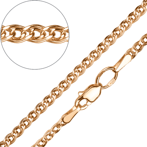 Золотая цепочка Нонна в красном золоте 585 пробы ширина 2 мм 038162 детальное изображение ювелирного изделия Золотые цепочки женские Золотая цепочка Нонна в красном золоте 585 пробы ширина 2 мм 038162 детальное изображение ювелирного изделия Золотые цепочки женские