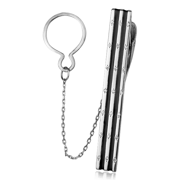 Серебряный зажим для галстука 8147Э детальное изображение ювелирного изделия Серебряные зажимы Серебряный зажим для галстука 8147Э детальное изображение ювелирного изделия Серебряные зажимы