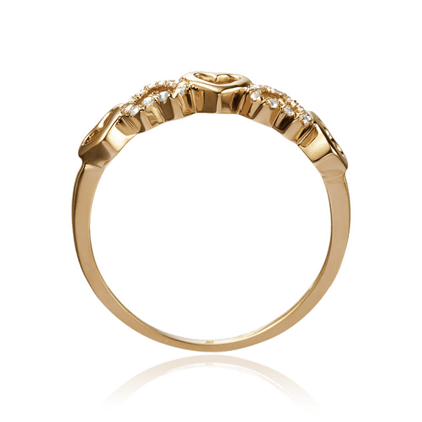 кольцо из золота сердечка кольцо из золота сердечка