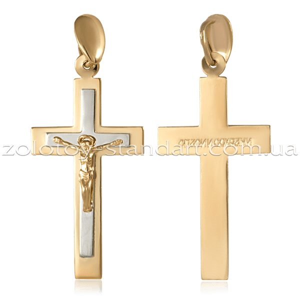 Золотой крестик 2869 детальное изображение ювелирного изделия Золотые крестики Золотой крестик 2869 детальное изображение ювелирного изделия Золотые крестики