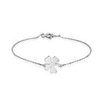 оглядове фото Срібний браслет Клевер 026138