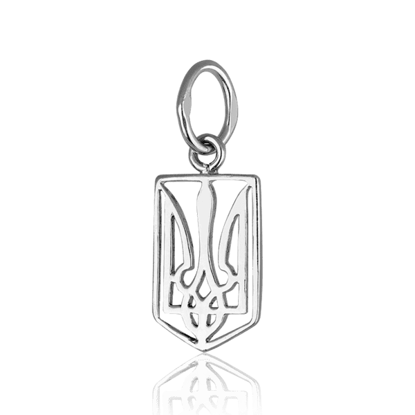 Серебряный подвес Герб Украины 037199 детальное изображение ювелирного изделия Серебряные подвески без вставок