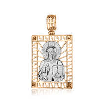 обзорное фото Золотая ладанка Св. Николай 1,4,0767  Золотые подвески иконки