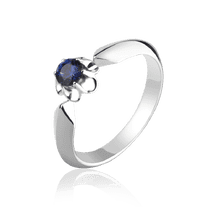 обзорное фото Золотое кольцо с сапфиром 025652 Золотые кольца с сапфиром обзорное фото Золотое кольцо с сапфиром 025652  Золотые кольца с сапфиром