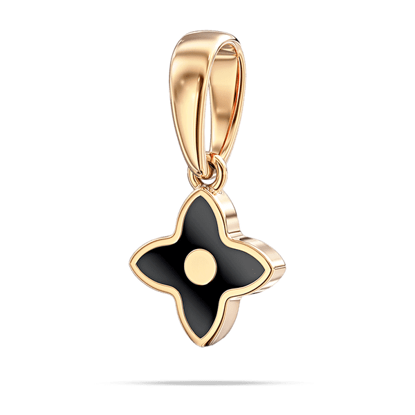 Золотой подвес в форме цветка с эмалью 040383 детальное изображение ювелирного изделия Золотые кулоны с эмалью Золотой подвес в форме цветка с эмалью 040383 детальное изображение ювелирного изделия Золотые кулоны с эмалью