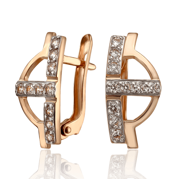 Золотые серьги повседневные с английским замком 033724 детальное изображение ювелирного изделия Золотые серьги Золотые серьги повседневные с английским замком 033724 детальное изображение ювелирного изделия Золотые серьги