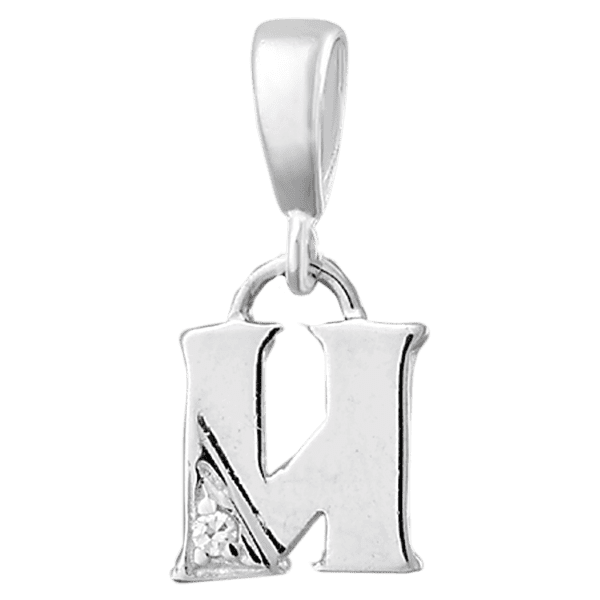 Серебряный подвес буква И П2Ф/058 детальное изображение ювелирного изделия Серебряные подвески буквы