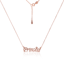 обзорное фото Позолоченое колье Princess 026218  Серебряные колье