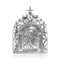 оглядове фото Ікона Семистрільна срібло 035947