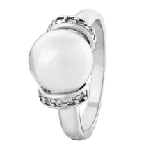 обзорное фото Серебряное кольцо К2ЖФ/305  Серебряные кольца со вставками