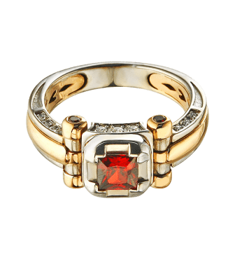 Золотая мужская печатка с фианитами 026482 детальное изображение ювелирного изделия Золотые печатки и кольца для мужчин Золотая мужская печатка с фианитами 026482 детальное изображение ювелирного изделия Золотые печатки и кольца для мужчин