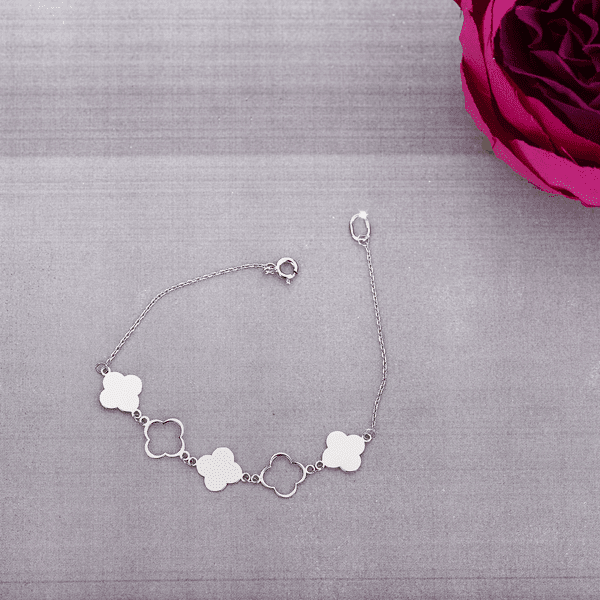 Серебряный браслет в стиле VAN CLEEF 026014 Серебряный браслет в стиле VAN CLEEF 026014