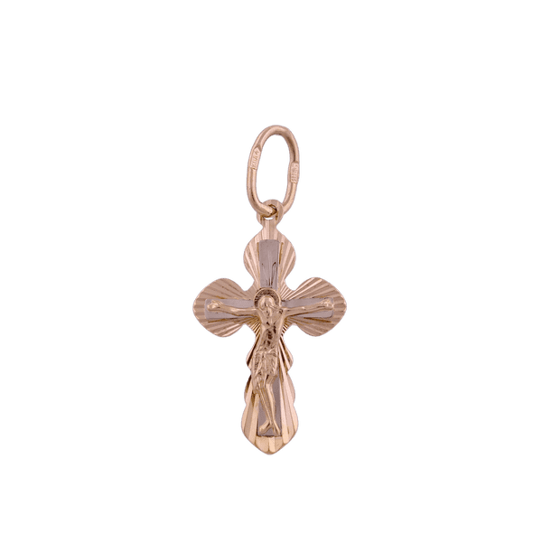 Золотой крестик 529703 детальное изображение ювелирного изделия Золотые крестики Золотой крестик 529703 детальное изображение ювелирного изделия Золотые крестики