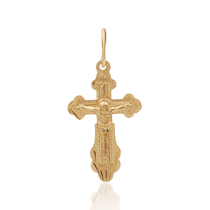 обзорное фото Крестик из золота 585 пробы Распятие 034264  Золотые крестики православные