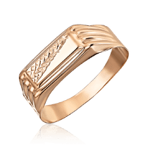 обзорное фото Золотое кольцо мужское с алмазной гранью 035501 Золотые кольца обзорное фото Золотое кольцо мужское с алмазной гранью 035501  Золотые кольца