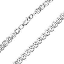 обзорное фото Серебряная цепочка Фантазийное плетение 030130  Серебряные цепочки