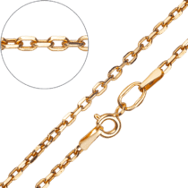 обзорное фото Классическая золотая цепочка плетение Якорь 033313  Золотые цепочки