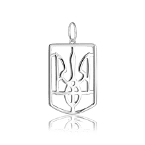 оглядове фото Срібний кулон Тризуб 031375