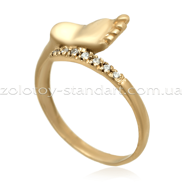 Золотое кольцо с ножкой 001101 купить Золотое кольцо с ножкой 001101 купить