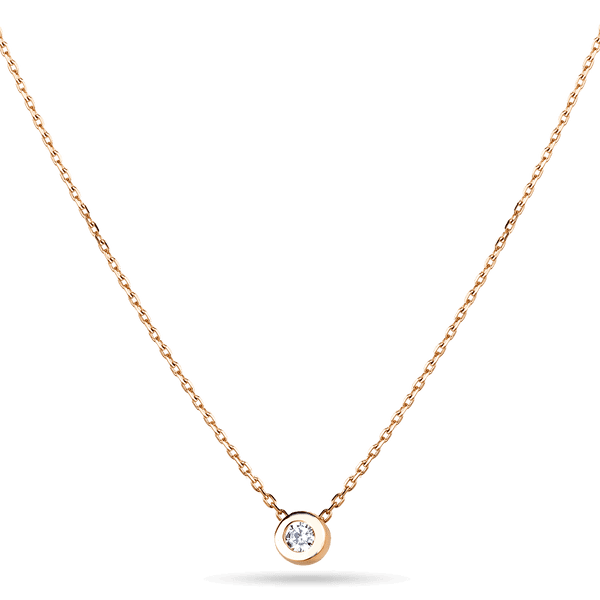 Золотое колье в красном золоте 585 с фианитом 038239 детальное изображение ювелирного изделия Золотые колье с камнями Золотое колье в красном золоте 585 с фианитом 038239 детальное изображение ювелирного изделия Золотые колье с камнями