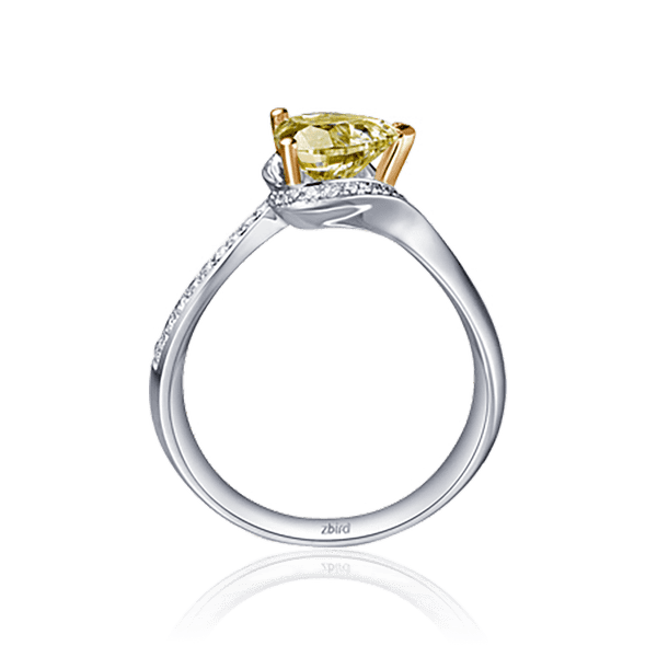 эксклюзивное золотое кольцо с желтым бриллиантом эксклюзивное золотое кольцо с желтым бриллиантом