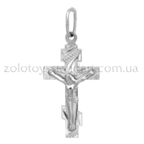 обзорное фото Серебряный крест 62511  Серебряные подвески крестики