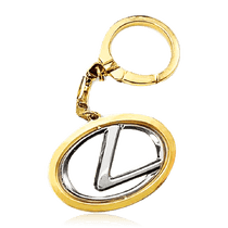 обзорное фото Золотой брелок для ключей авто Lexus 036478  Брелок из золота