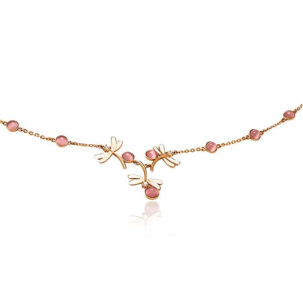 колье золотое стрекоза с улекситом фото колье золотое стрекоза с улекситом фото