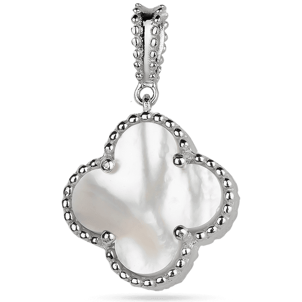 Серебряный подвес Клевер с перламутром 925 пробы 039360 детальное изображение ювелирного изделия Серебряные подвески со вставками Серебряный подвес Клевер с перламутром 925 пробы 039360 детальное изображение ювелирного изделия Серебряные подвески со вставками