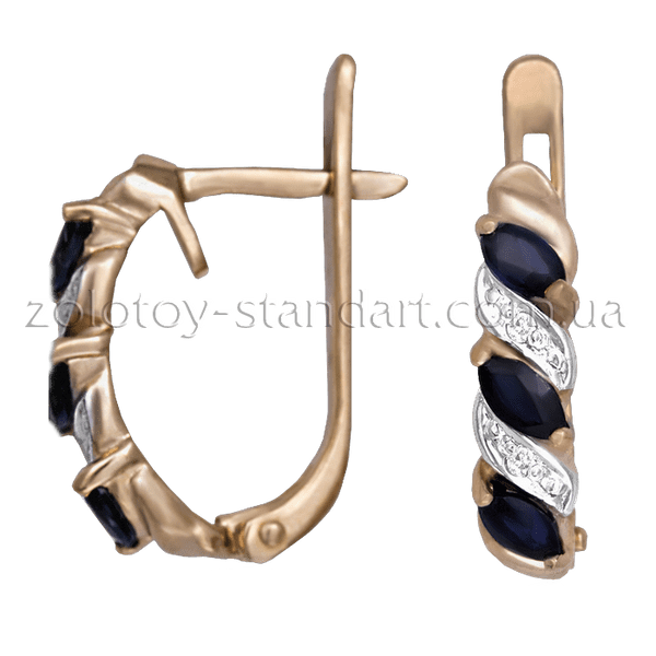 Золотые серьги с сапфиром и бриллиантами 2097 детальное изображение ювелирного изделия Золотые серьги с сапфиром Золотые серьги с сапфиром и бриллиантами 2097 детальное изображение ювелирного изделия Золотые серьги с сапфиром