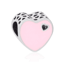 оглядове фото Срібний кулон Серце з емаллю 025174