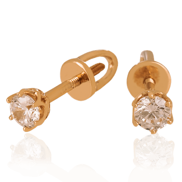 Золотые серьги с цирконием 023363 детальное изображение ювелирного изделия Золотые серьги с фианитом Золотые серьги с цирконием 023363 детальное изображение ювелирного изделия Золотые серьги с фианитом