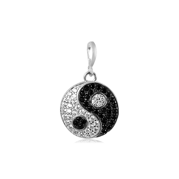 Серебряный кулон Инь янь 025169 детальное изображение ювелирного изделия Серебряные подвески со вставками Серебряный кулон Инь янь 025169 детальное изображение ювелирного изделия Серебряные подвески со вставками