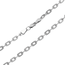 обзорное фото Серебряная якорная цепочка 035359 Серебряные цепочки обзорное фото Серебряная якорная цепочка 035359  Серебряные цепочки