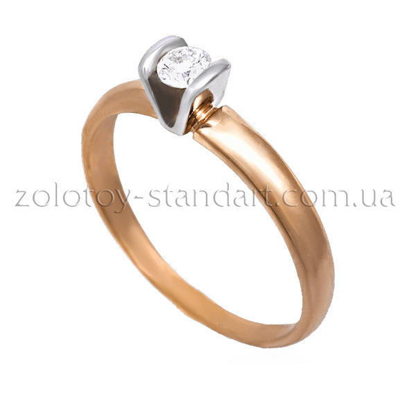 Золотое кольцо с бриллиантом  Золотое кольцо с бриллиантом