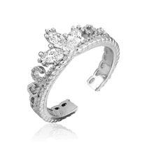 обзорное фото Серебряное кольцо на фалангу Диадема 032232  Серебряные кольца