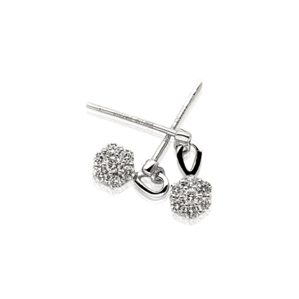 серьги подвески из белого золото с бриллиантами серьги подвески из белого золото с бриллиантами