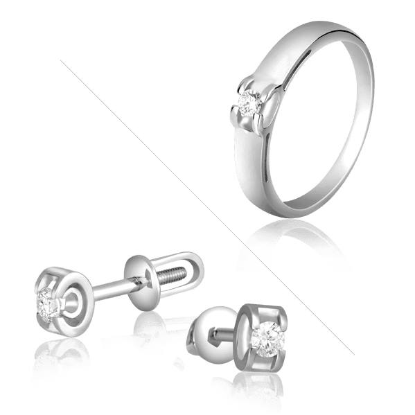 Помолвочное кільце в білому золоті з діамантами 026348 детальне зображення ювелірного виробу Помолвочное кільце в білому золоті з діамантами 026348 детальне зображення ювелірного виробу