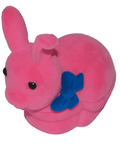 Футляр Зайчик, розовый, универсальная прорезь 002829 детальное изображение ювелирного изделия Подарочные футляры и упаковки Футляр Зайчик, розовый, универсальная прорезь 002829 детальное изображение ювелирного изделия Подарочные футляры и упаковки