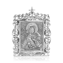 оглядове фото Ікона Володимирська срібло 035954