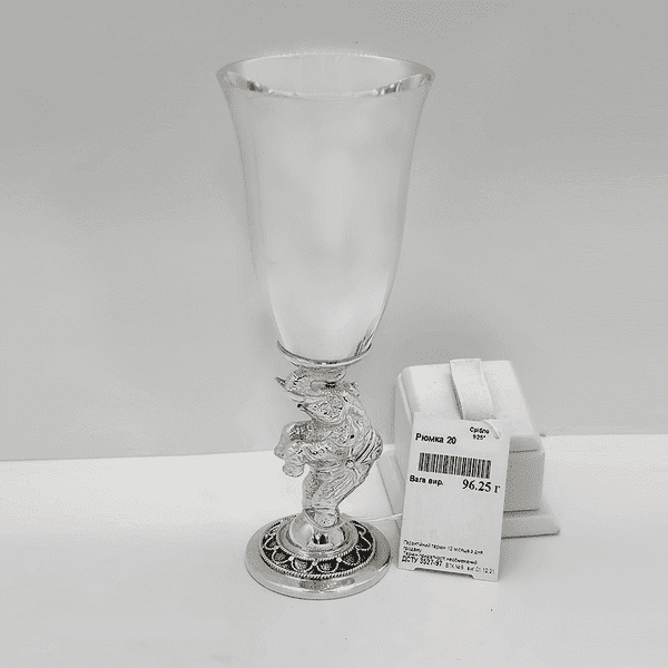 Рюмка із срібла слоник 035563 детальне зображення ювелірного виробу Рюмка із срібла слоник 035563 детальне зображення ювелірного виробу