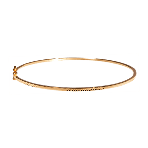 Золотой браслет жесткий 820034 детальное изображение ювелирного изделия Золотой браслет кольцом