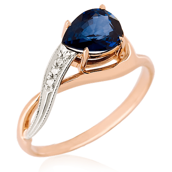 Золотое кольцо с сапфиром и бриллиантами 023816 детальное изображение ювелирного изделия Золотые кольца с сапфиром Золотое кольцо с сапфиром и бриллиантами 023816 детальное изображение ювелирного изделия Золотые кольца с сапфиром