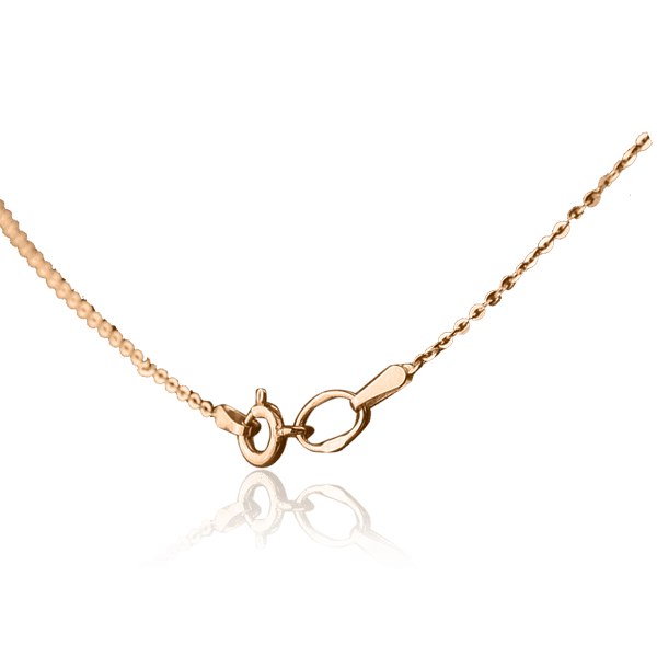 Золотое колье Сердце с фианитами 026536 купить Золотое колье Сердце с фианитами 026536 купить