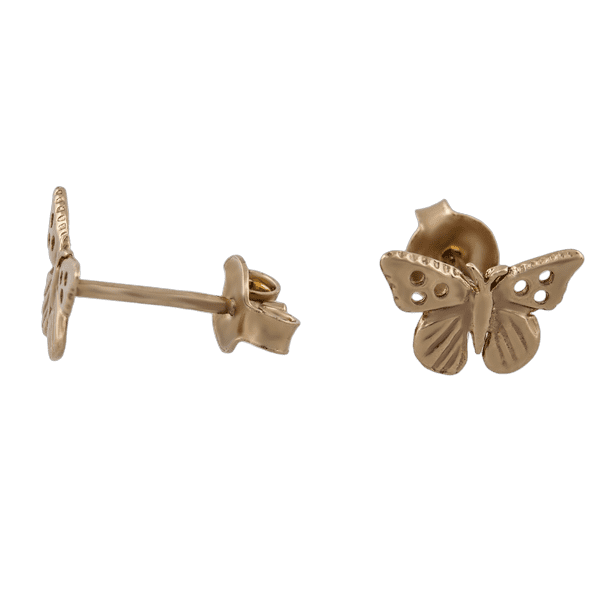 Золотые серьги Бабочки 101997 детальное изображение ювелирного изделия Серьги без камней