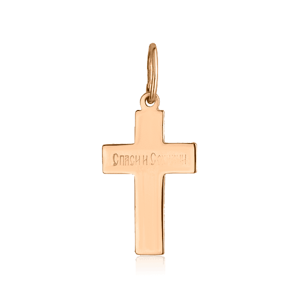 Золотой крестик православный