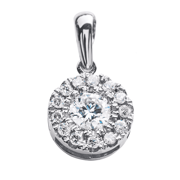 Подвеска из белого золота с бриллиантами Р0547 детальное изображение ювелирного изделия Золотые кулоны с бриллиантами Подвеска из белого золота с бриллиантами Р0547 детальное изображение ювелирного изделия Золотые кулоны с бриллиантами